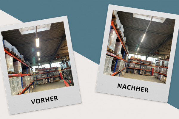 Vergleichsbild Lagerbeleuchtung