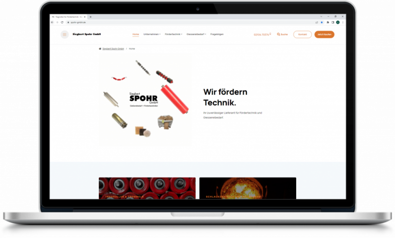 Laptop mit Siegbert Spohr GmbH