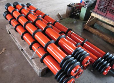 Rücklaufrollen mit Stützringen