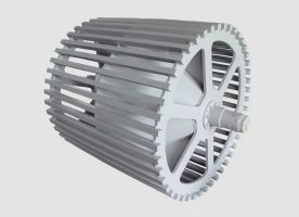 Robuste Stabtrommel der Siegbert Spohr GmbH mit integriertem Innenkonus zur automatischen Materialableitung